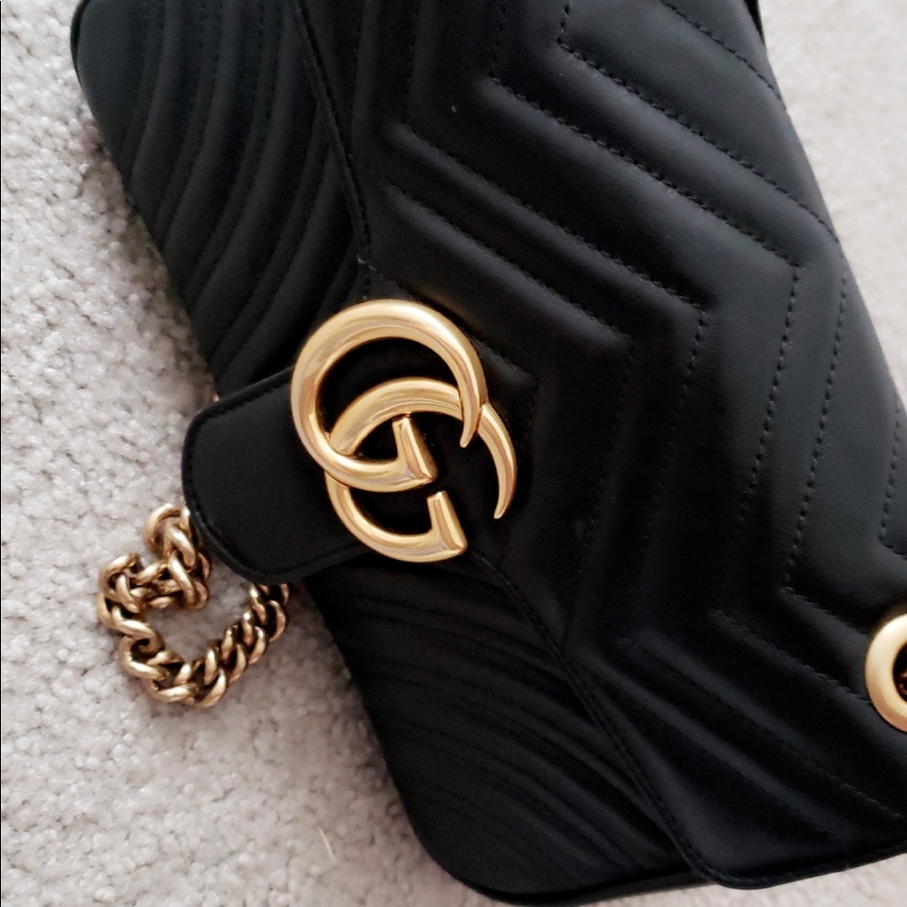 GG Marmont small matelassé shoulder bag